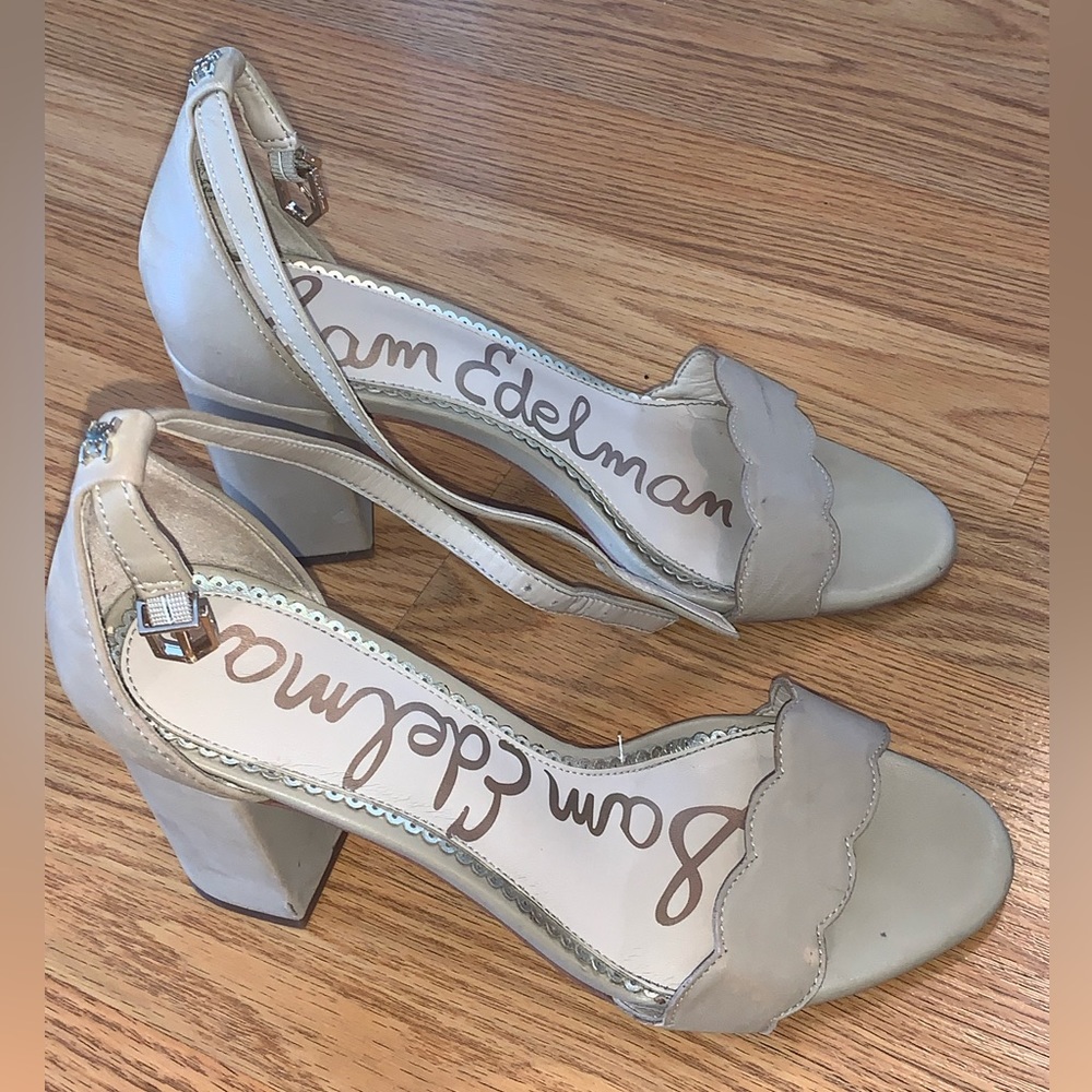 Sam Edelman tan nude heels size 7